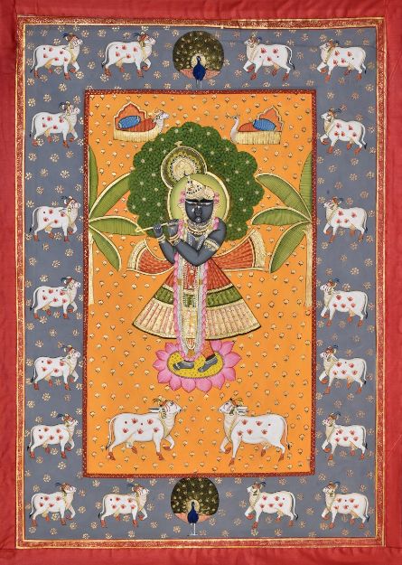 Picture of Shreenathji with cows