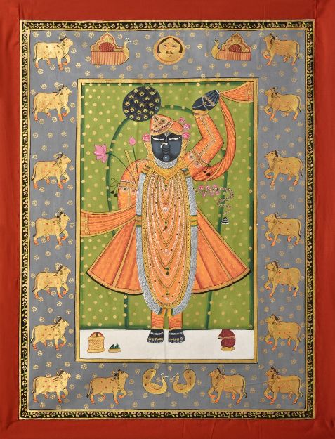 Picture of Shreenathji With Cows