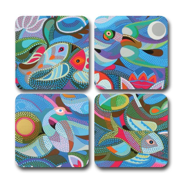 Picture of Coaster set - Birds