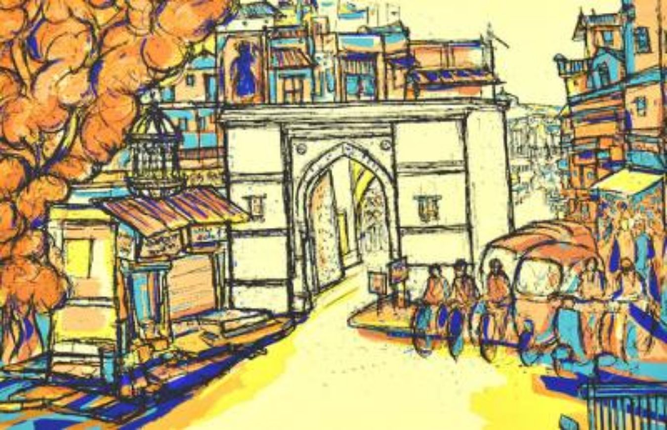 Gates of Ahmedabad by Vrindavan Solanki