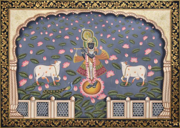 Picture of Shreenathji with Cows