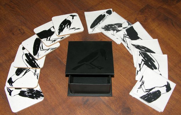 Picture of Coaster set of Crow