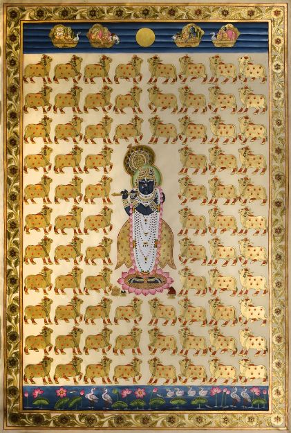 Picture of Shreenathji with Cows