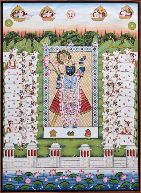 Picture of Shrinathji with Cows