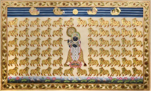 Picture of Shreenathji with Cows