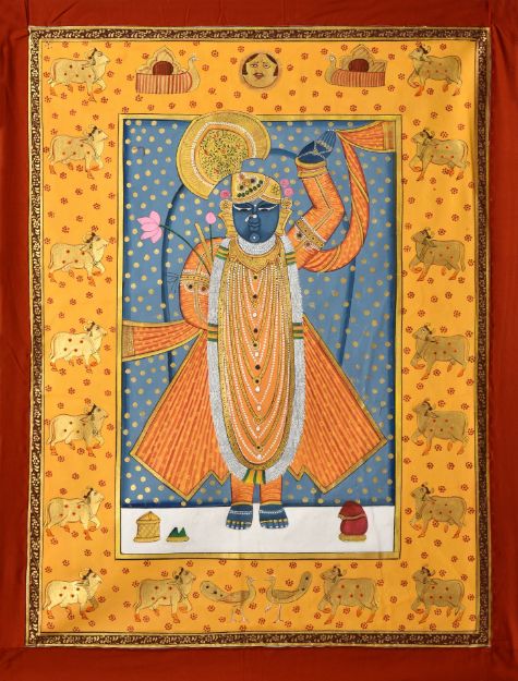 Picture of Shreenathji With Cows