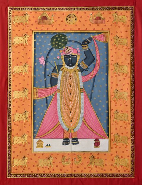 Picture of Shreenathji With Cows