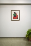 Picture of Woman in Green and Red