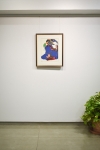 Picture of Woman in Blue and White
