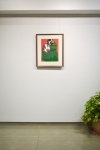 Picture of Woman in Green and White