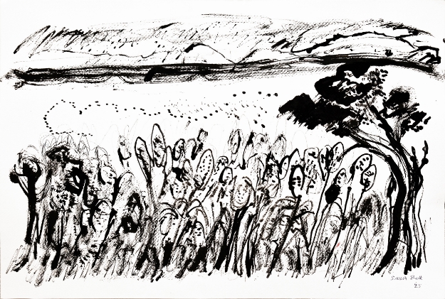 Picture of Crop is Ready With Background Hills