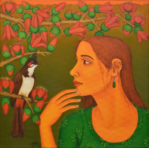 Picture of Listening to the Bulbul